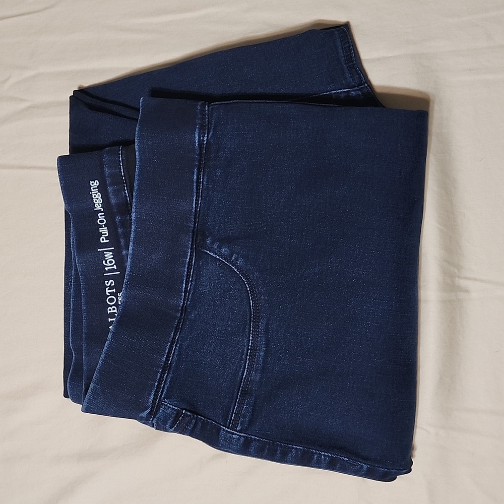 Talbots Dark Blue Pull-On Jeggings